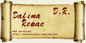 Dafina Repac vizit kartica